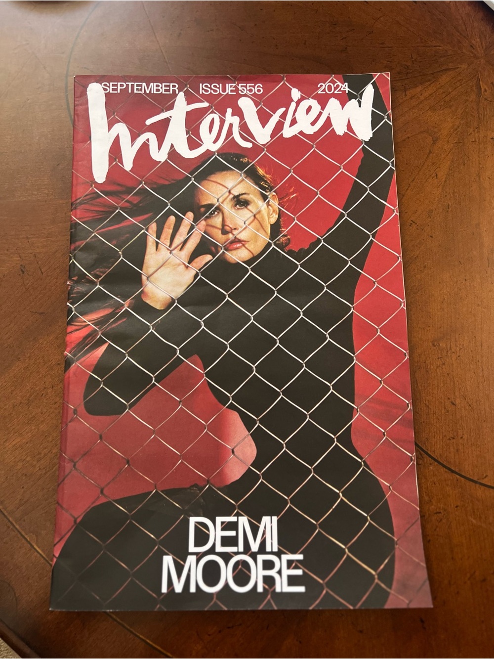 Interview Magazine September 2024 Demi Moore Cover + Chappell Roan- Red & Black